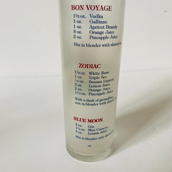 Vintage Celebrity Cruises Floral Frosted Cocktail Glasses - Set of 2 - Picture 5 of 13